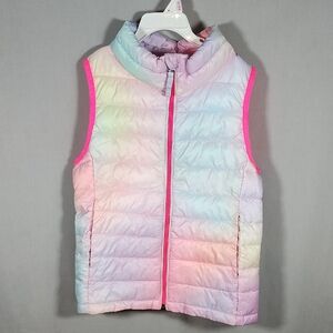 Amazon Essentials Kids' Pastel Puffer Vest Girls Size L